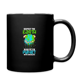 Changement climatique Environnement Jour de la Terre Planète - Mug uni - noir - Droite