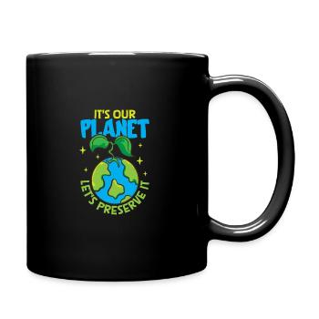 Changement climatique Environnement Jour de la Terre Planète - Mug uni - noir - Droite