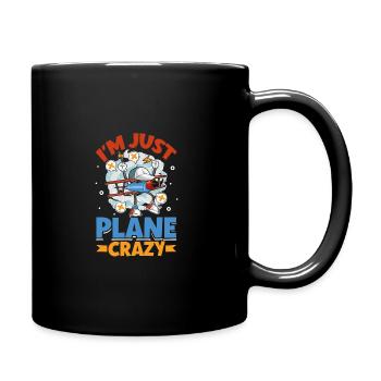 Pilot Aviation Airplane Airline Future Pilots - Full Colour Mug - black - Right