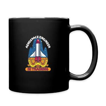 Astronaut Astronomie Sonnensystem Weltraum Kinder - Tasse einfarbig - Schwarz - Rechts