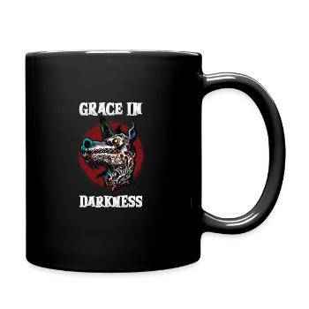 Dunkles Einhorn Horror Einhorn Mitternacht Einhorn - Tasse einfarbig - Schwarz - Rechts