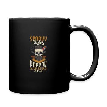 Horreur Spooky Coiffeur Coiffeur Cheveux - Mug uni - noir - Droite