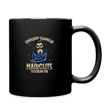 Horreur Spooky Coiffeur Coiffeur Cheveux - Mug uni - noir - Droite