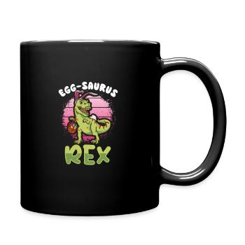 T-rex de Pâques Dinosaure T-rex drôle de Pâques - Mug uni - noir - Droite