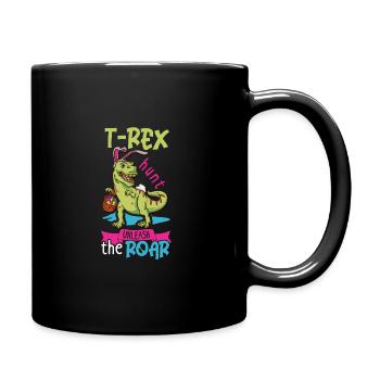 T-rex de Pâques Dinosaure T-rex drôle de Pâques - Mug uni - noir - Droite