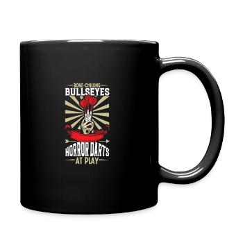Scary Darts Darts Player Dartboard Darts Board - Full Colour Mug - black - Right