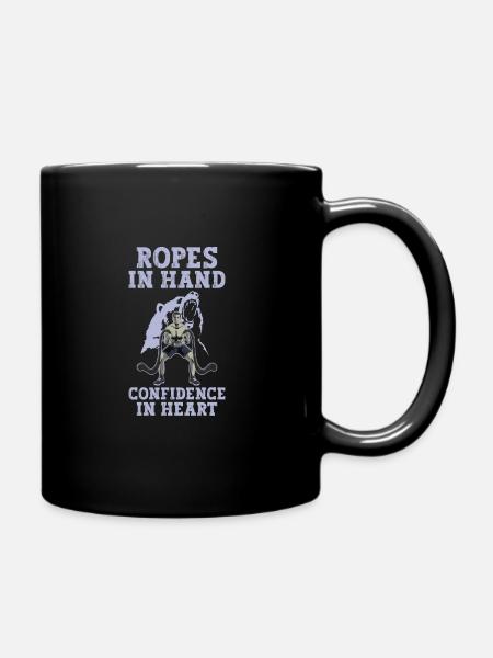 Cordes d'entraînement à la corde, cordes de combat, cadeaux de remise en forme - Mug uni - noir