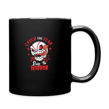 Horror Baseball Creepy Baseball Spooky - Full Colour Mug - black - Right