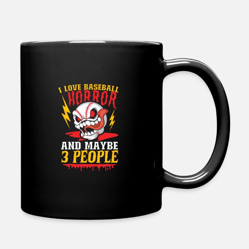 Horror Baseball Gruseliger Baseball Spooky - Tasse einfarbig - Schwarz