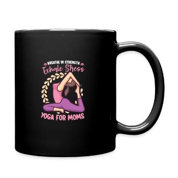 Yoga Mama Leben Yoga Praxis Mutterschaft - Tasse einfarbig - Schwarz - Rechts