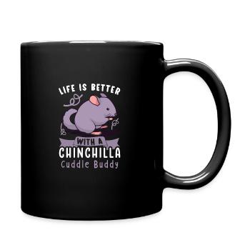 Chinchilla Owner Chinchilla Enthusiast - Full Colour Mug - black - Right