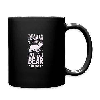 Polar Bear Global Warming Artic Seal hunting Ursus - Full Colour Mug - black - Right