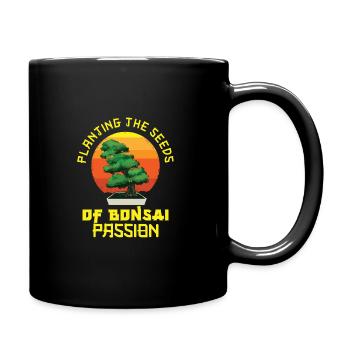 Bonsaï Japon Silhouette Jardinier Jardinier Amoureux du Jardinage - Mug uni - noir - Droite