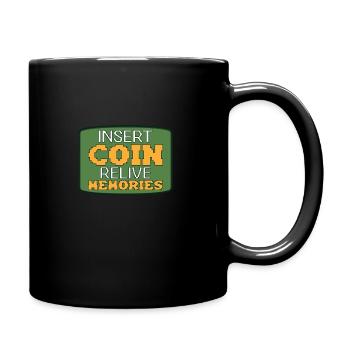 Funny retro gaming culture - Full Colour Mug - black - Right