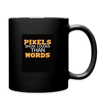 Funny retro gaming culture - Full Colour Mug - black - Right