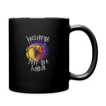 Seeteufel Tiefseekreatur Abyssal Horror Bio - Tasse einfarbig - Schwarz - Rechts