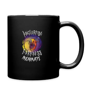 Seeteufel Tiefseekreatur Abyssal Horror Bio - Tasse einfarbig - Schwarz - Rechts
