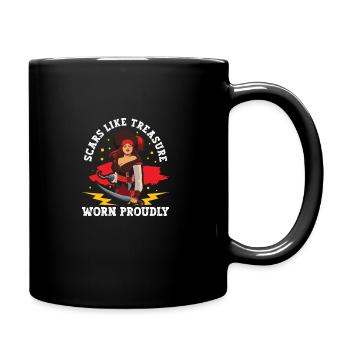 Piraten-piratenschiff-frau Piratenkapitän - Tasse einfarbig - Schwarz - Rechts