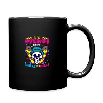 Horror Skateboarder Halloween Skateboard Cadeau - Mug uni - noir - Droite