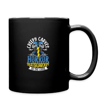 Horror Skateboarder Halloween Skateboard Cadeau - Mug uni - noir - Droite