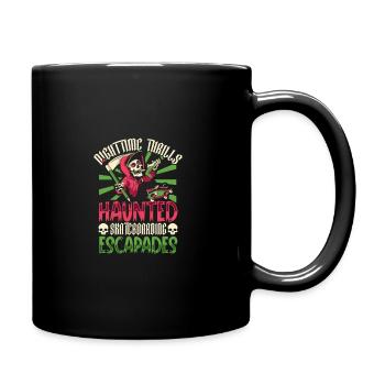 Horror Skateboarder Halloween Skateboard Cadeau - Mug uni - noir - Droite