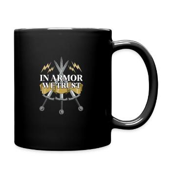 Ritterritter Mittelalterliche Renaissance-rüstung - Tasse einfarbig - Schwarz - Rechts