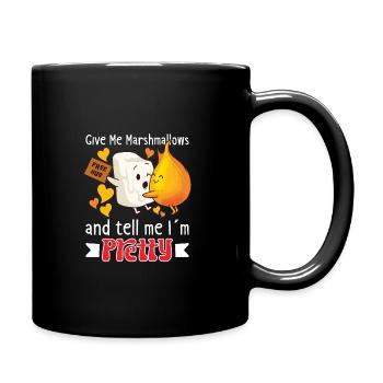 Scout Camping Outdoor Romantisches - Tasse einfarbig - Schwarz - Rechts
