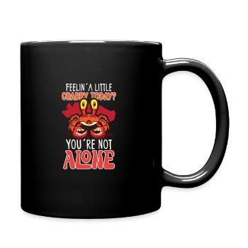 Crab crab crab whisperer crab hunting fisherman - Full Colour Mug - black - Right