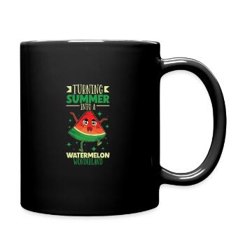 Pastèque Funny Fruit Drôle de dicton - Mug uni - noir - Droite