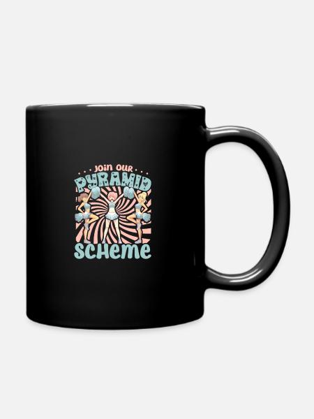 Cheerleader Cheerleader-outfit - Tasse einfarbig - Schwarz