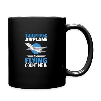 Pilot Aviation Airplane Airline Future Pilots - Tasse einfarbig - Schwarz - Rechts