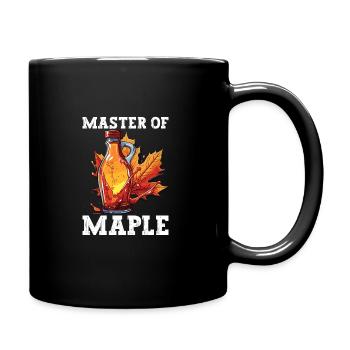 Ahornsirup Kanada Tradition Und Zapfen - Tasse einfarbig - Schwarz - Rechts