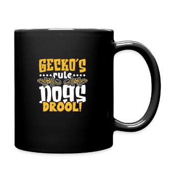 Drôle de propriétaire de gecko léopard, humour reptile, - Mug uni - noir - Droite