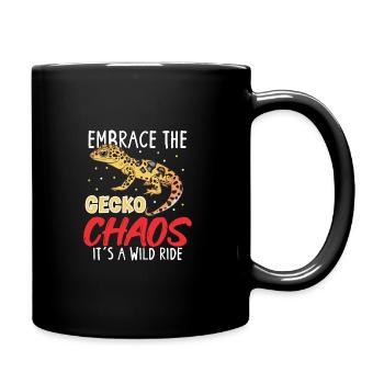Drôle de propriétaire de gecko léopard, humour reptile, - Mug uni - noir - Droite