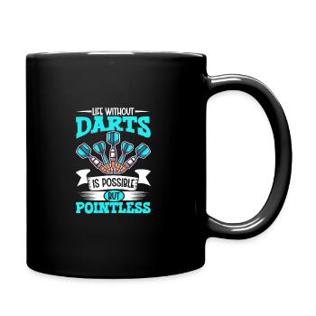 Darts Darts Player Dartboard Darts - Full Colour Mug - black - Right