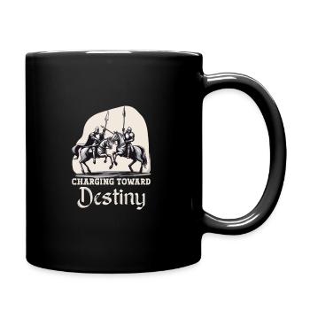 Ritterritter Mittelalterliche Renaissance-rüstung - Tasse einfarbig - Schwarz - Rechts