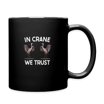 Sandhill Crane Lovers Bird Watching - Full Colour Mug - black - Right