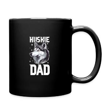 Chien de traîneau Huskie Alaska Sports d’hiver - Mug uni - noir - Droite