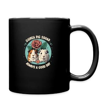 Cochon d’Inde amant pomme de terre à fourrure - Mug uni - noir - Droite