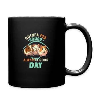 Cochon d’Inde amant pomme de terre à fourrure - Mug uni - noir - Droite