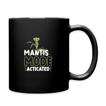 Praying mantis lover, insect enthusiast, - Full Colour Mug - black - Right
