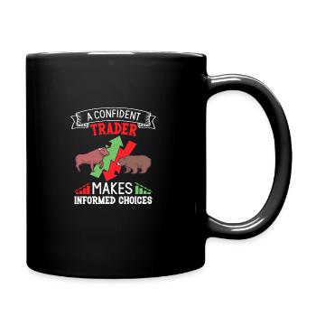 Stock Traders, Forex Traders, Investor Trading - Full Colour Mug - black - Right