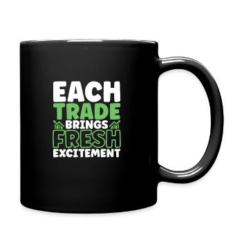Stock Traders, Forex Traders, Investor Trading - Full Colour Mug - black - Right