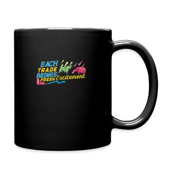 Stock Traders, Forex Traders, Investor Trading - Full Colour Mug - black - Right