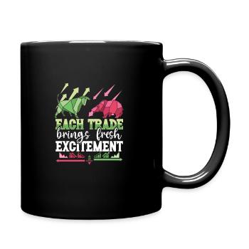 Stock Traders, Forex Traders, Investor Trading - Full Colour Mug - black - Right