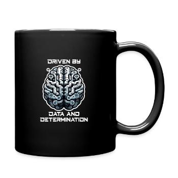 Artificial intelligence, machine learning, data - Full Colour Mug - black - Right