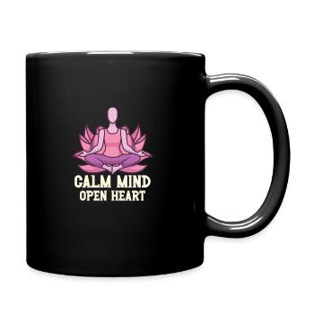 Yoga, Pleine conscience, Pratique, Méditation, Manifestation - Mug uni - noir - Droite