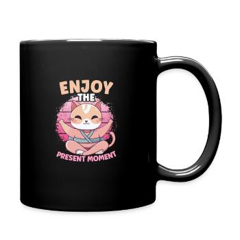 Yoga Mindfulness Practic Meditation Manifestation - Full Colour Mug - black - Right