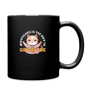Yoga, Pleine conscience, Pratique, Méditation, Manifestation - Mug uni - noir - Droite