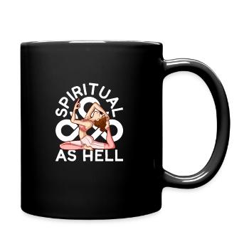 Yoga, Pleine conscience, Pratique, Méditation, Manifestation - Mug uni - noir - Droite